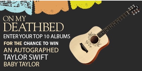 Win A Taylor Guitar Signed By Taylor Swift