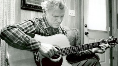 Doc Watson at his home, Photo Credit: David Holt