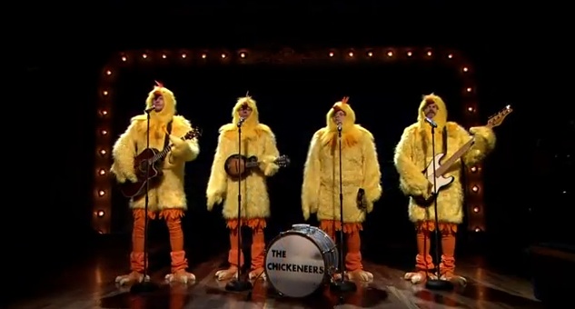 Blake Shelton, Jimmy Fallon, Nick Offerman Are The Chickeneers