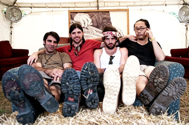 Watch The Avett Brothers Jam With Ed Helms Backstage At Bonnaroo