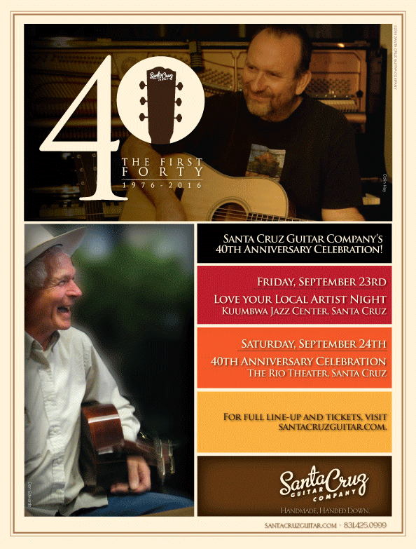 Santa Cruz 40th Anniversary party Celebration concert Sept. 23-25