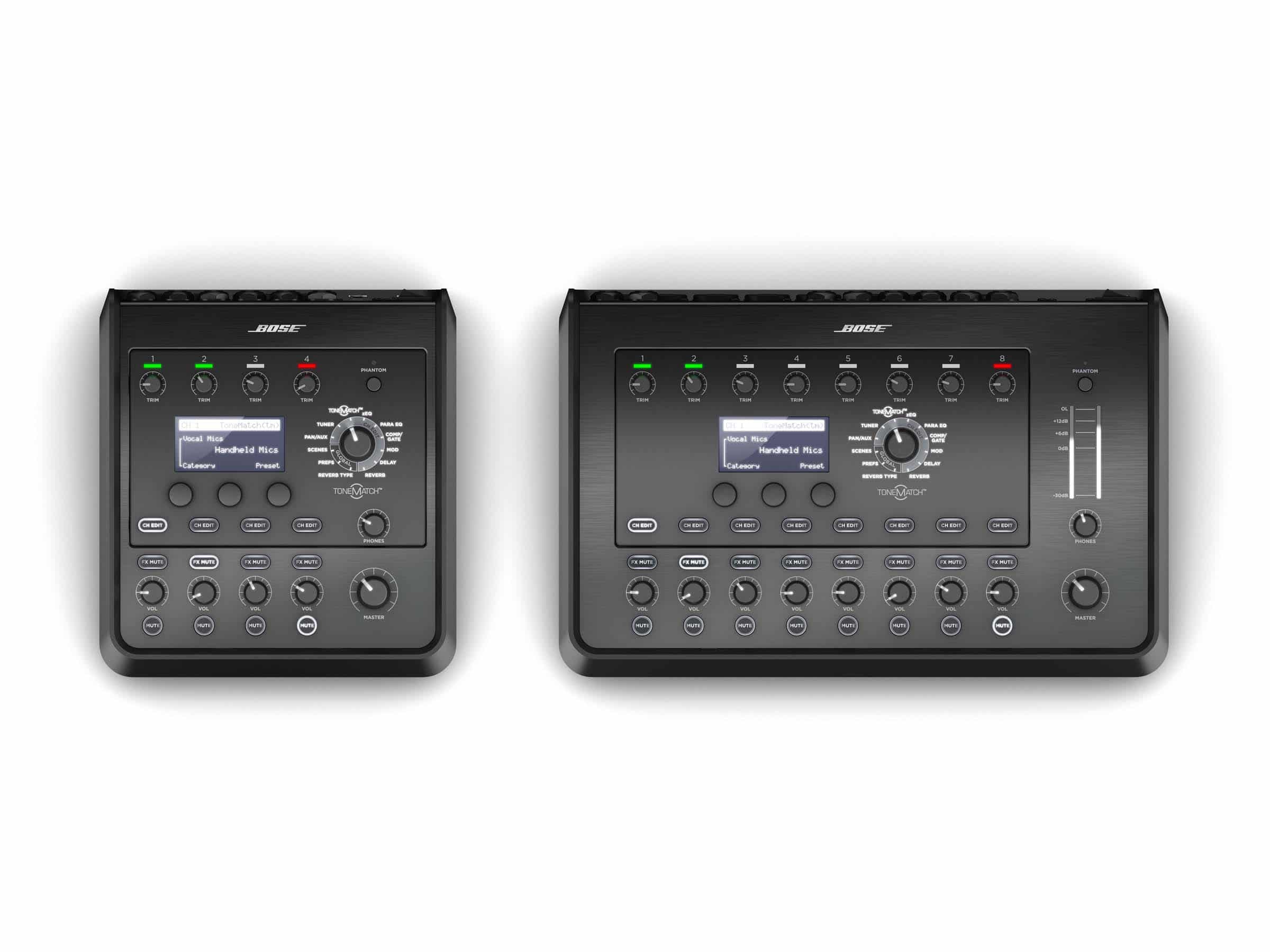 Bose Professional Powerful T8S and T4S ToneMatch® Stereo Mixers Now Available