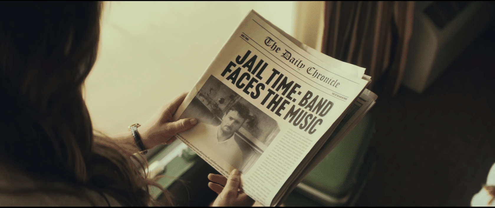 Eric Church Appears on the front page of Fictional Newspaper for "Illegal Music Distribution: