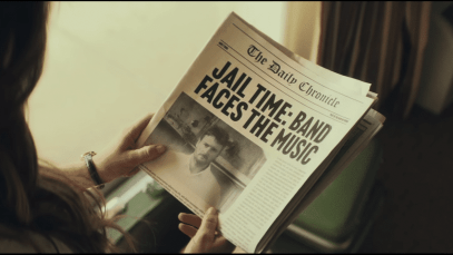 Eric Church Appears on the front page of Fictional Newspaper for "Illegal Music Distribution: