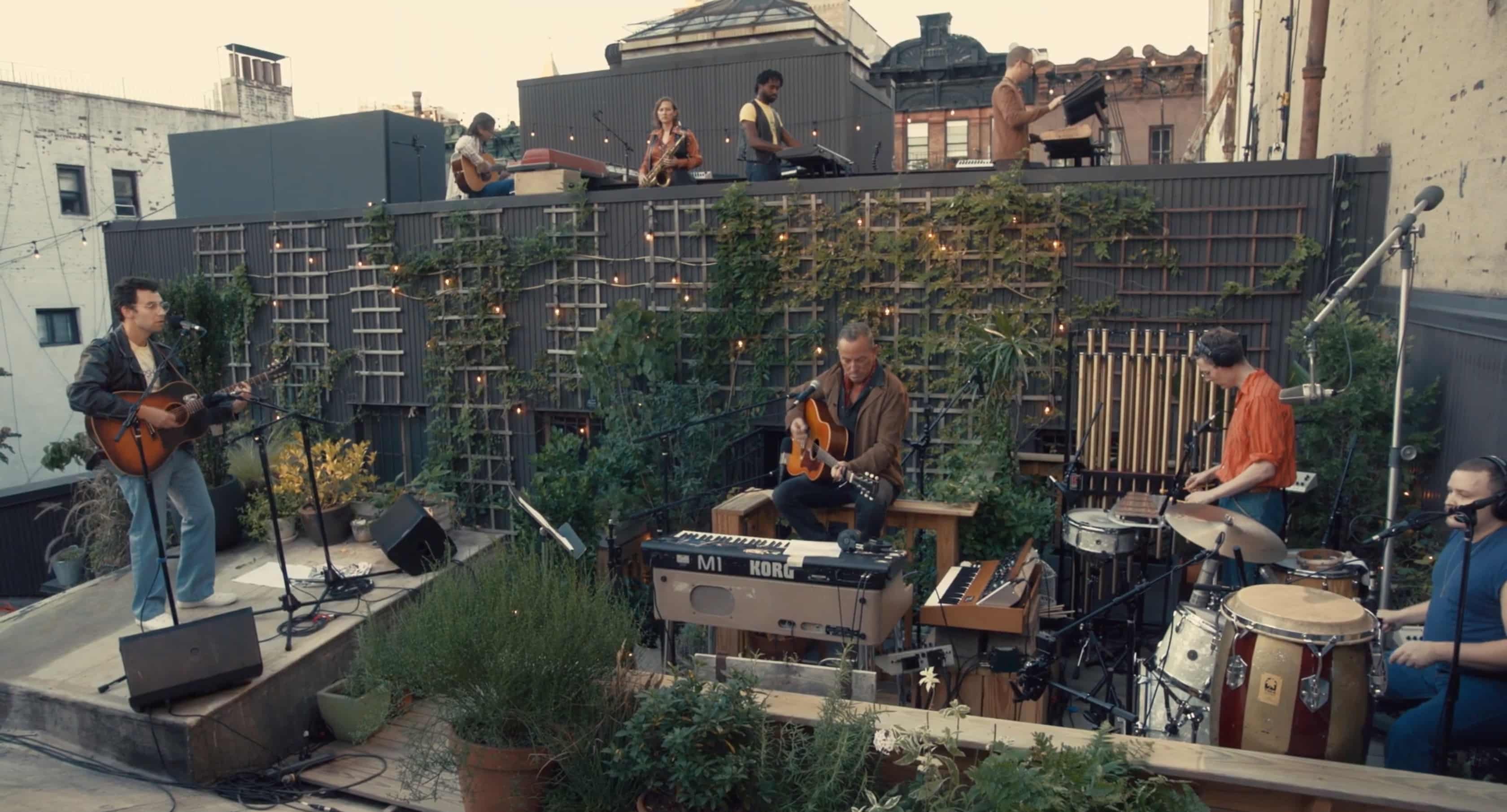 Watch Bleachers Perform “Chinatown” With Bruce Springsteen On Electric Lady Studios Rooftop