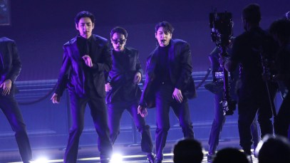 BTS performs "Butter" at the Grammys.
