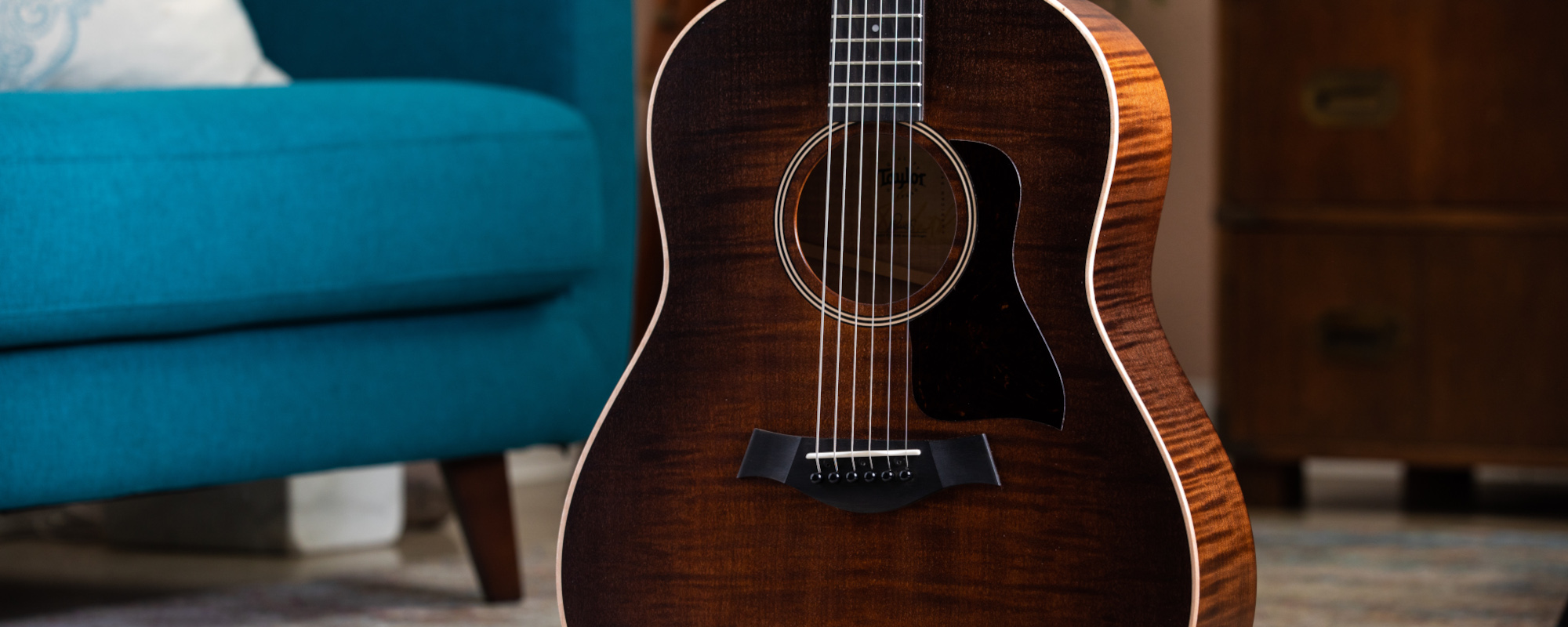 Gear Review: Not Your Typical Taylor Guitar the AD27e Flametop