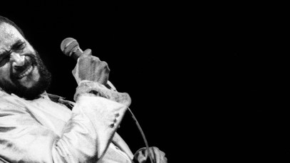 Marvin Gaye performs on stage at De Doelen, Rotterdam, Netherlands, 1st July 1980.