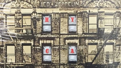 Led Zeppelin's album cover for 'Physical Graffiti.'