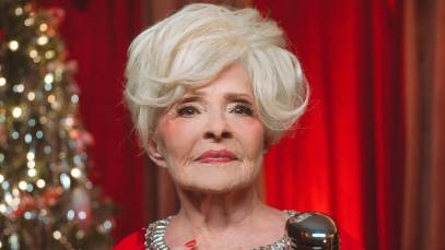Festive portrait of Brenda Lee