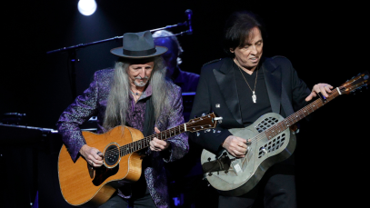 The Doobie Brothers perform onstage.