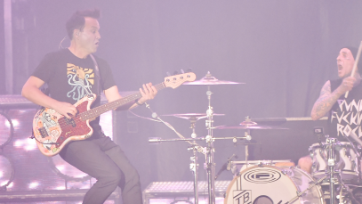 blink-182 performing live onstage