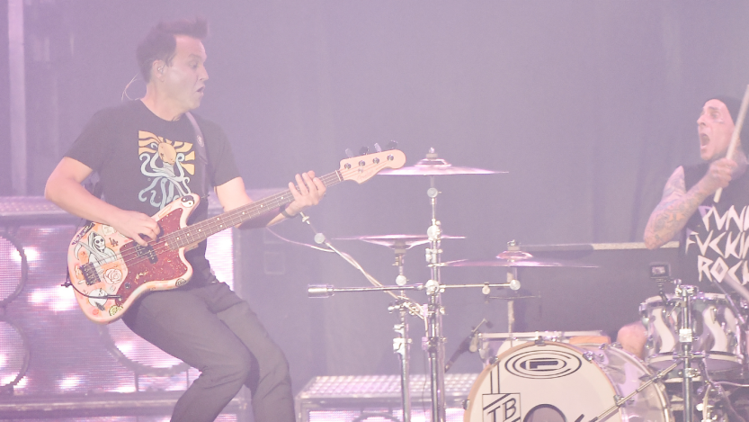 blink-182 performing live onstage