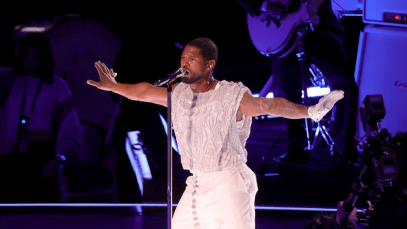 usher performing live onstage