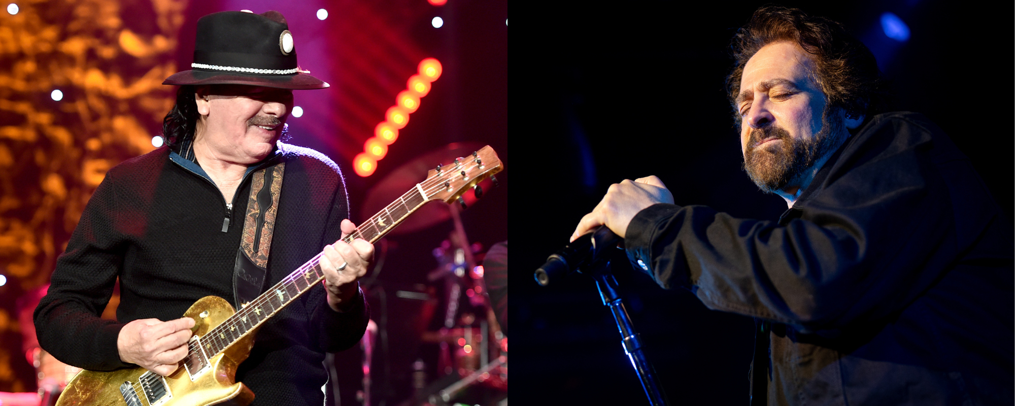 carlos santana and counting crows performing live onstage