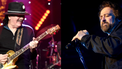 carlos santana and counting crows performing live onstage