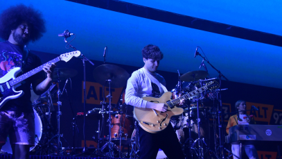 vampire weekend performing live onstage