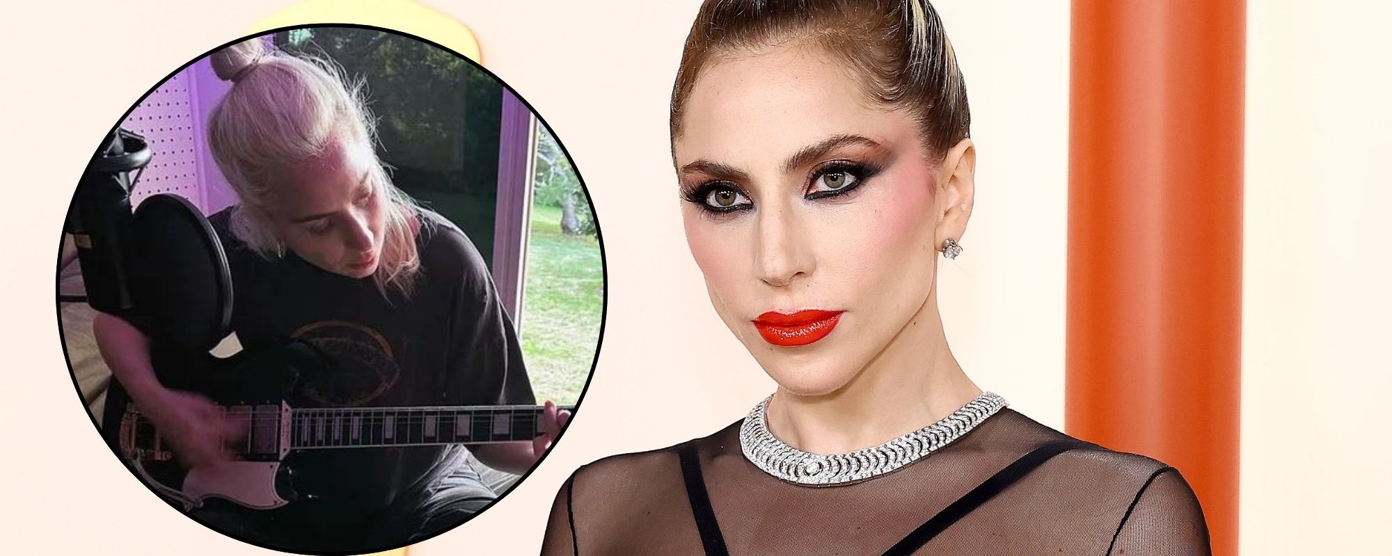 Composite image of Lady Gaga