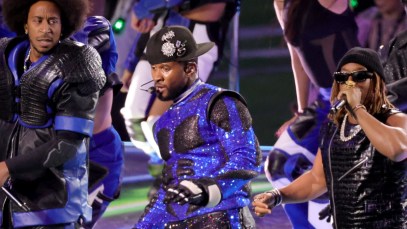 Usher performing at the Halftime Show