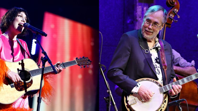 Composite image of Molly Tuttle and Tony Trischka