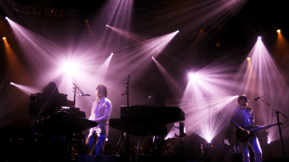 Air performing live onstage