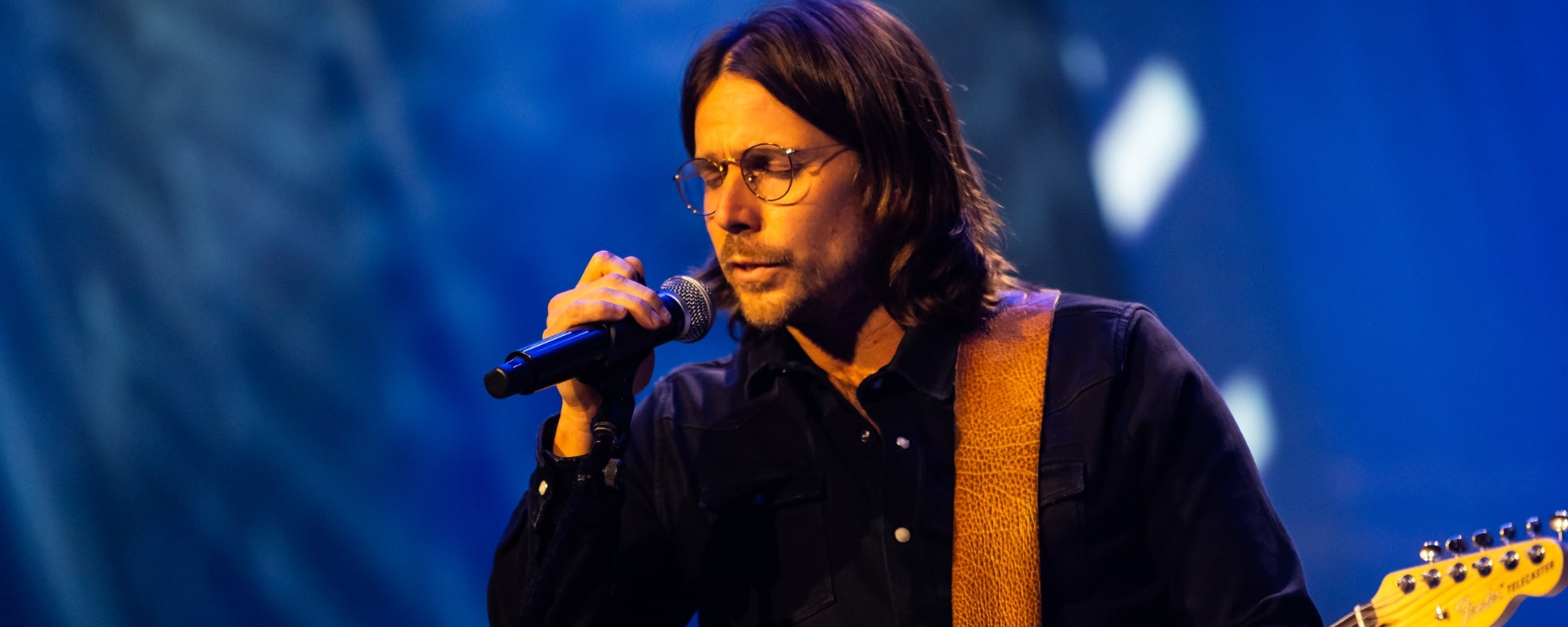 Lukas Nelson performs during The Prine Family Presents: You've Got Gold Celebrating The Songs Of John Prine & Benefitting The Hello In There Foundation at Ryman Auditorium on October 10, 2023 in Nashville, Tennessee.