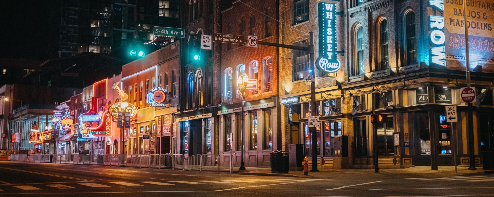 Downtown Nashville, where Riley Strain went missing.