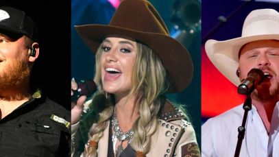Composite image of Luke Combs, Lainey Wilson, and Cody Johnson