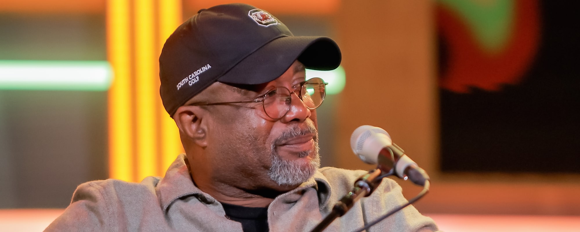 Singer and songwriter Darius Rucker visits SiriusXM Nashville at SiriusXM Studios on April 11, 2024 in Nashville, Tennessee.