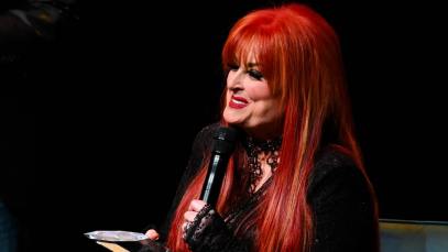 Wynonna Judd holds an award at the Song Suffragettes' 10th Anniversary Celebration at The Fisher Center for the Performing Arts on March 27, 2024 in Nashville, Tennessee.