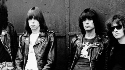 The Ramones standing side by side