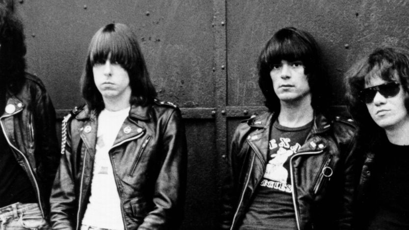 The Ramones standing side by side