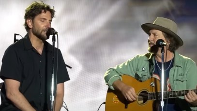 Bradley Cooper and Eddie Vedder