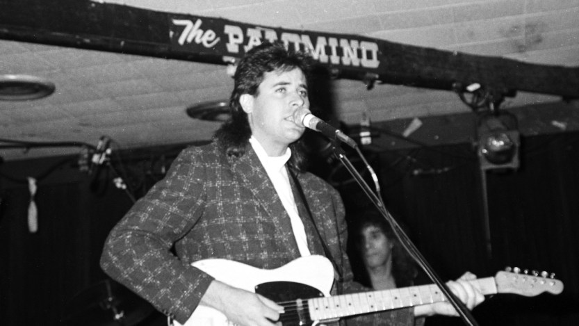 Vine Gill with his white Telecaster