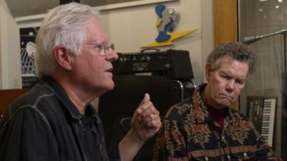 Randy Travis and Kyle Lehning working on "Where That Came From"