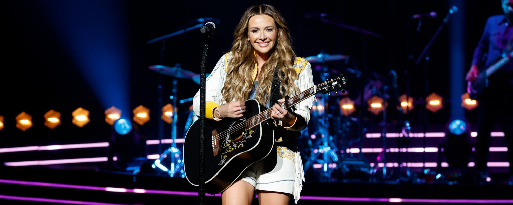 Carly Pearce performs at Bridgestone Arena on April 25, 2024 in Nashville, Tennessee.