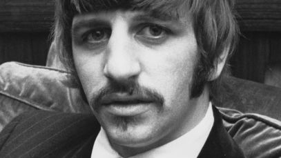 Ringo Starr looks at camera