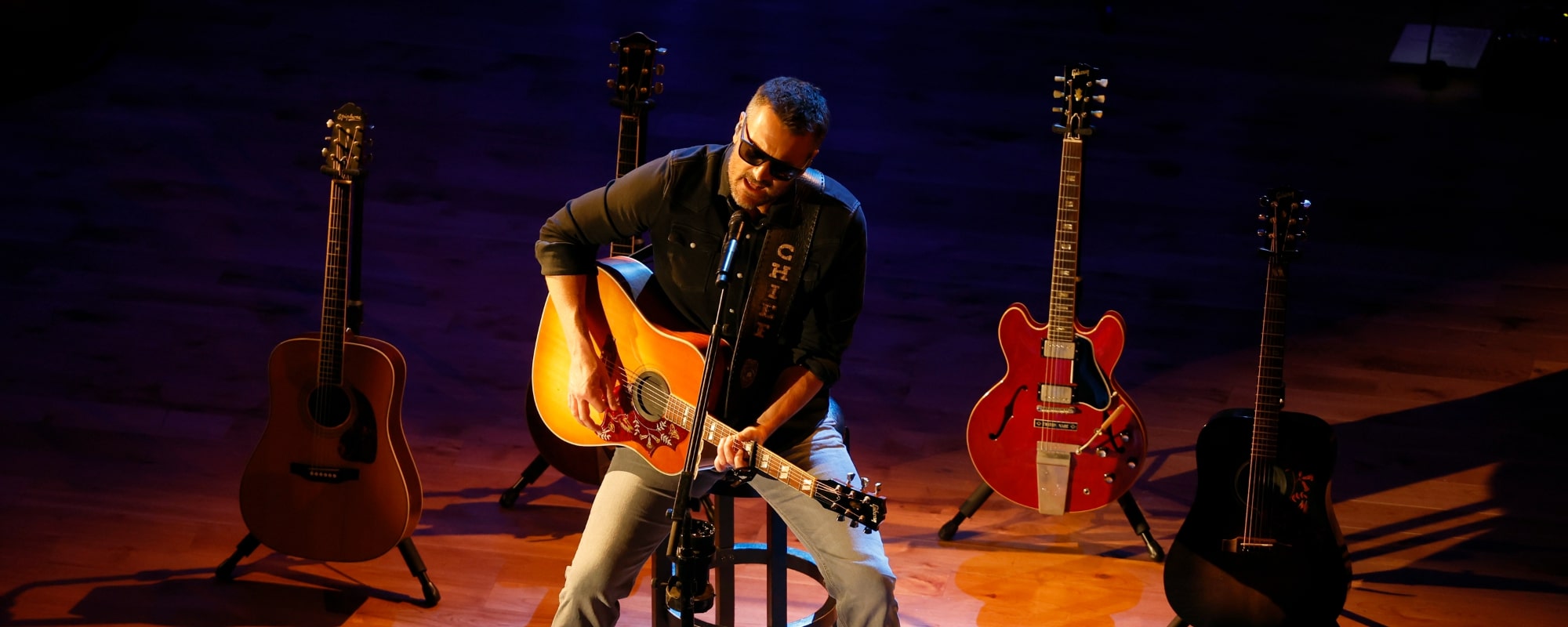 Eric Church performs as Artist-in-Residence at Country Music Hall of Fame and Museum on August 30, 2023 in Nashville, Tennessee.