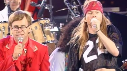 Photo via YouTube (Axl Rose, Elton John, Queen)