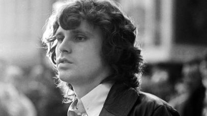 Jim Morrison looking to the right