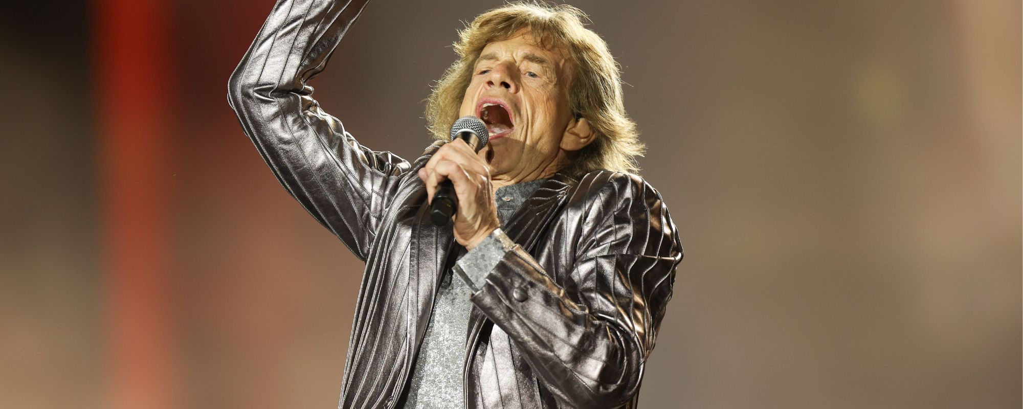 Mick Jagger singing