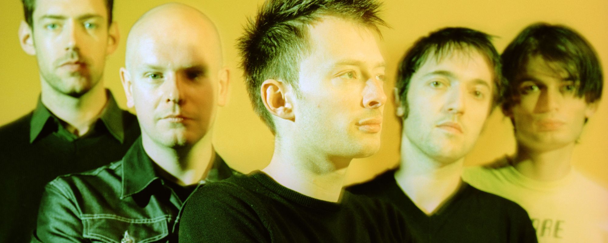 Radiohead posing