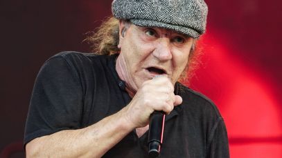 Brian Johnson performing