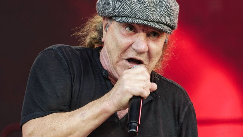 Brian Johnson performing
