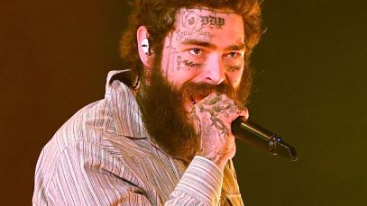 Post Malone performing