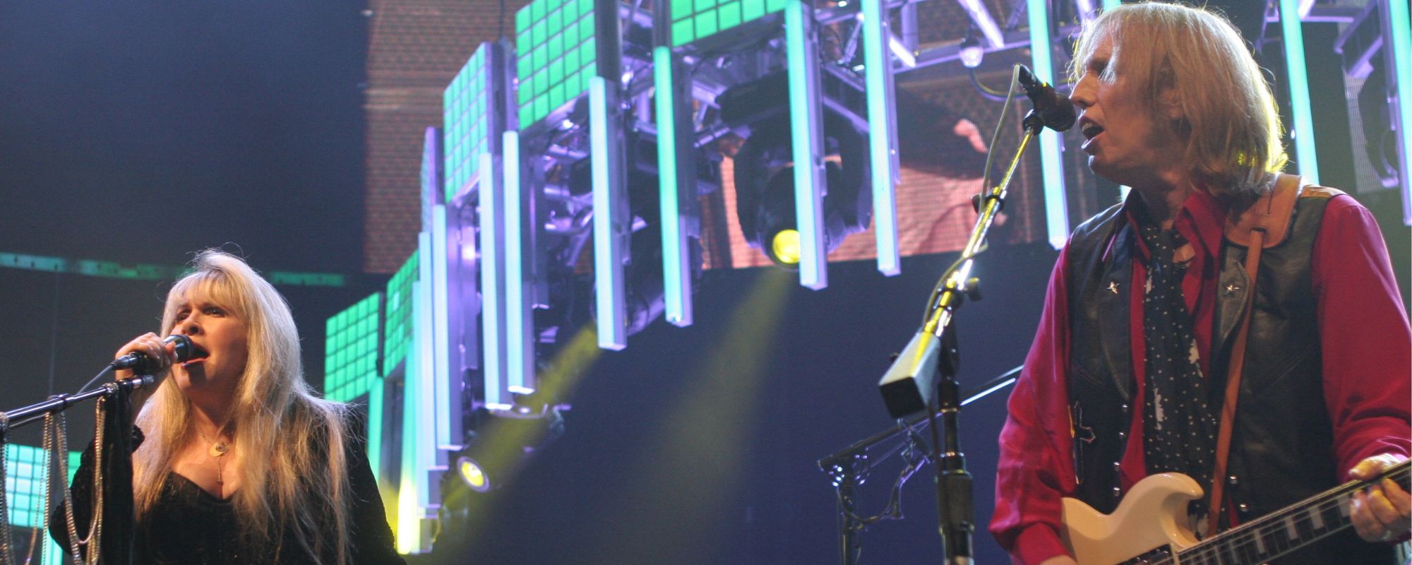 Stevie Nicks and Tom Petty performing