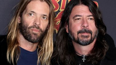 Taylor Hawkins and Dave Grohl of the Foo Fighters