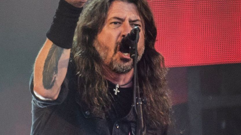 Dave Grohl performing