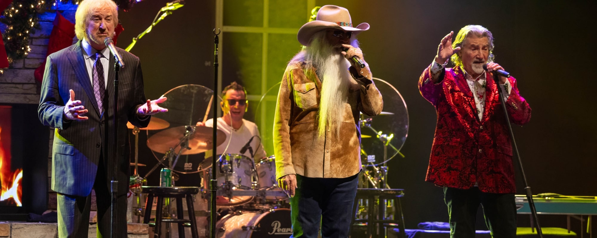 The Oak Ridge Boys recently recorded with Willie Nelson