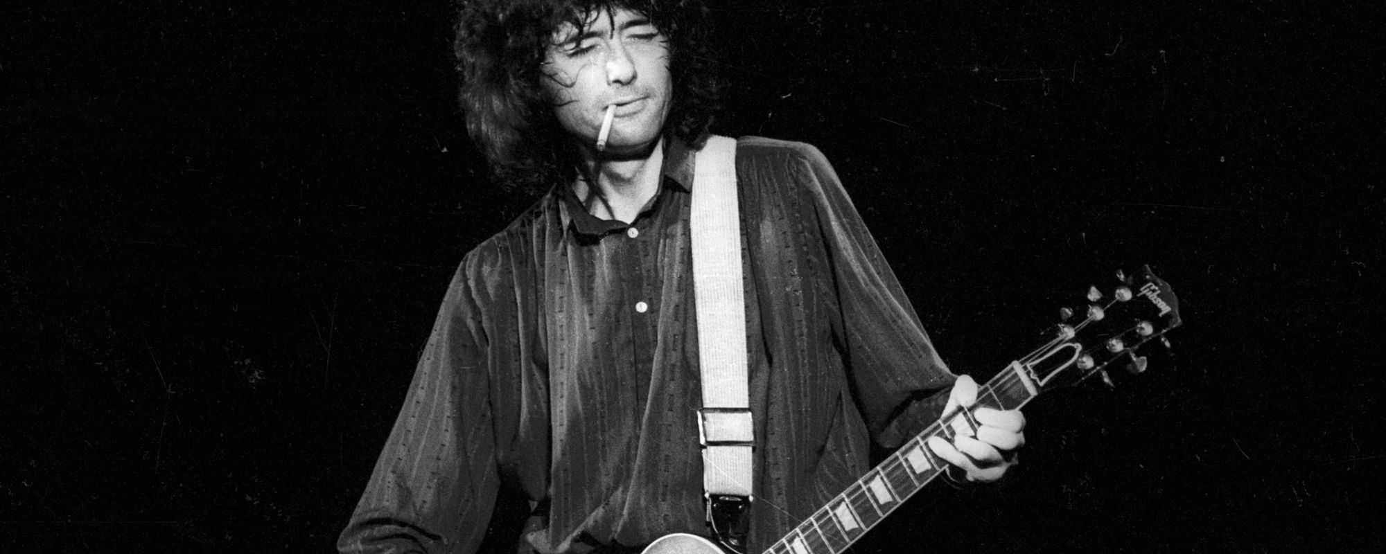 Jimmy Page performing